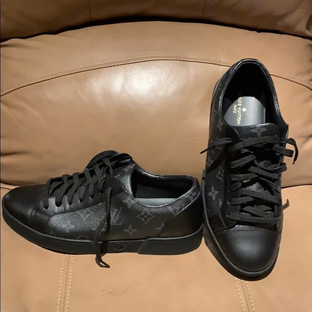Black LV sneakers